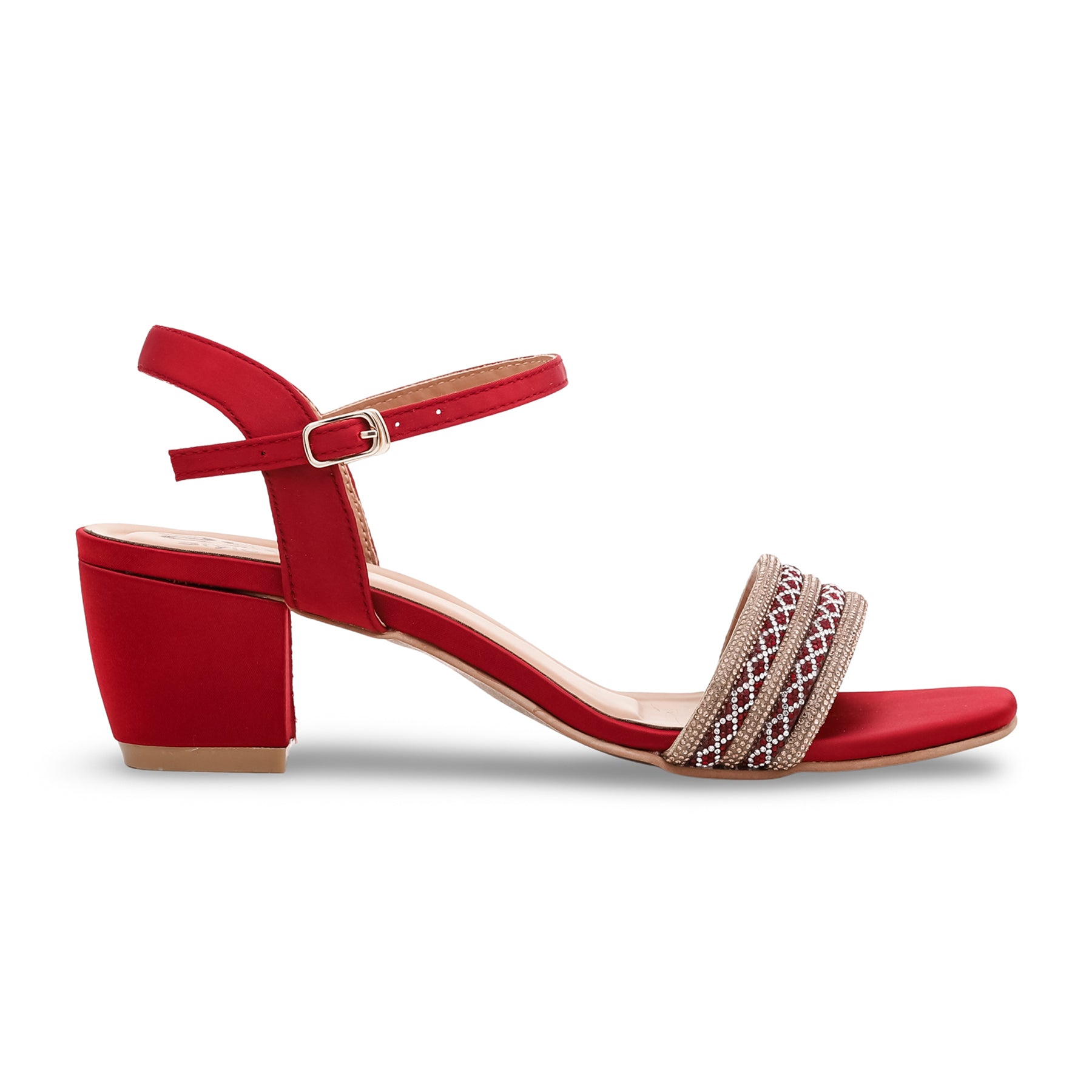 Red block heel