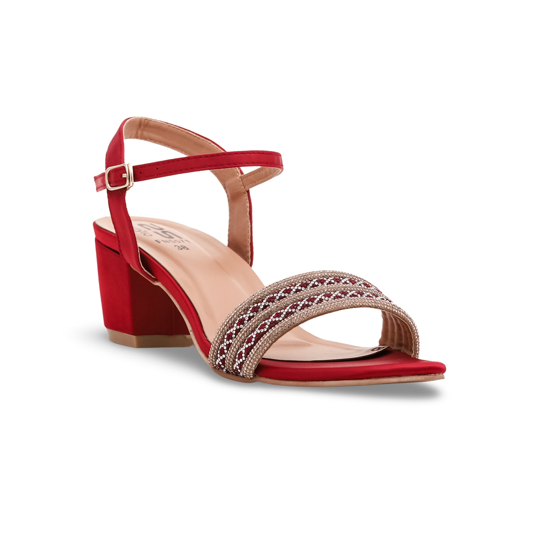 Red block heel