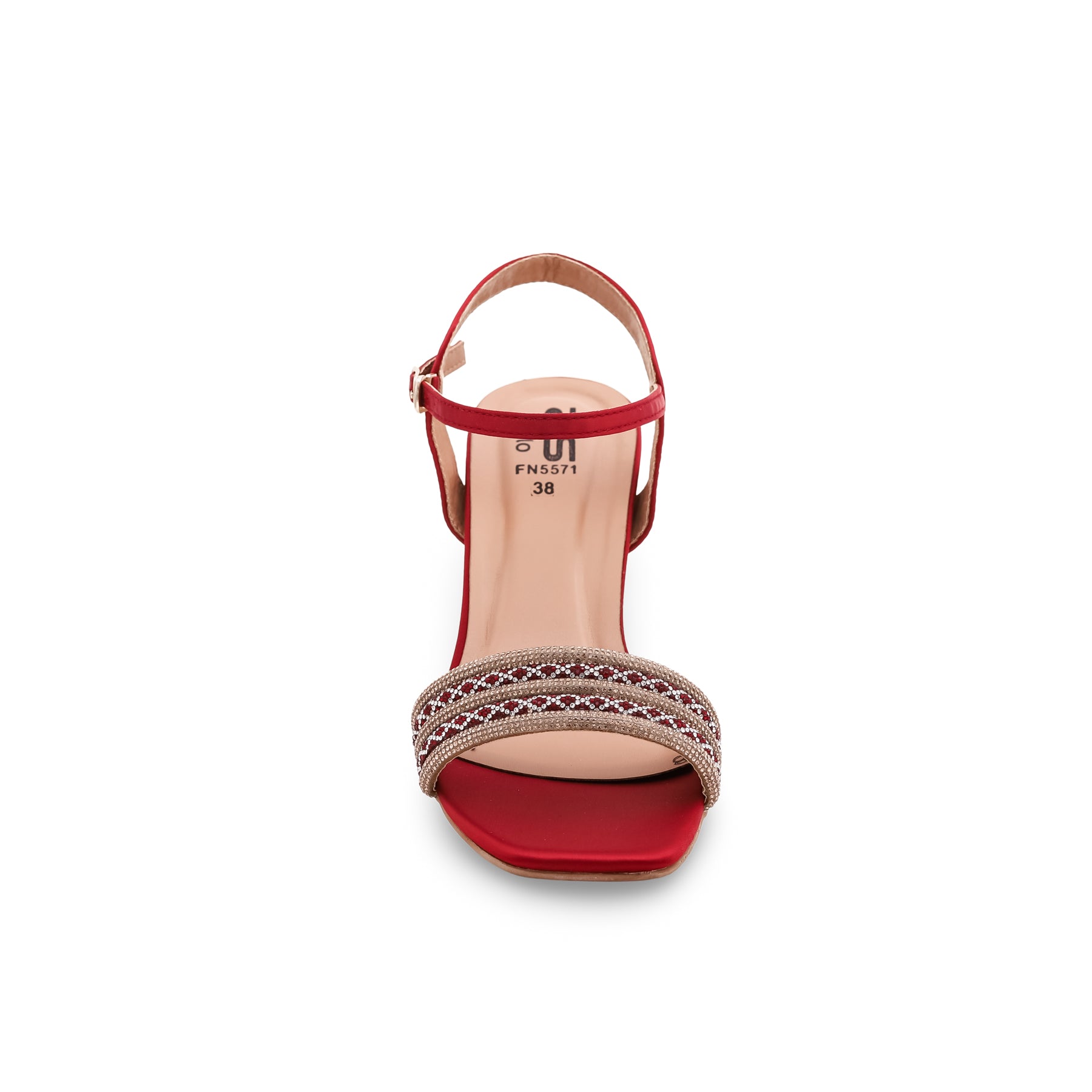 Red block heel