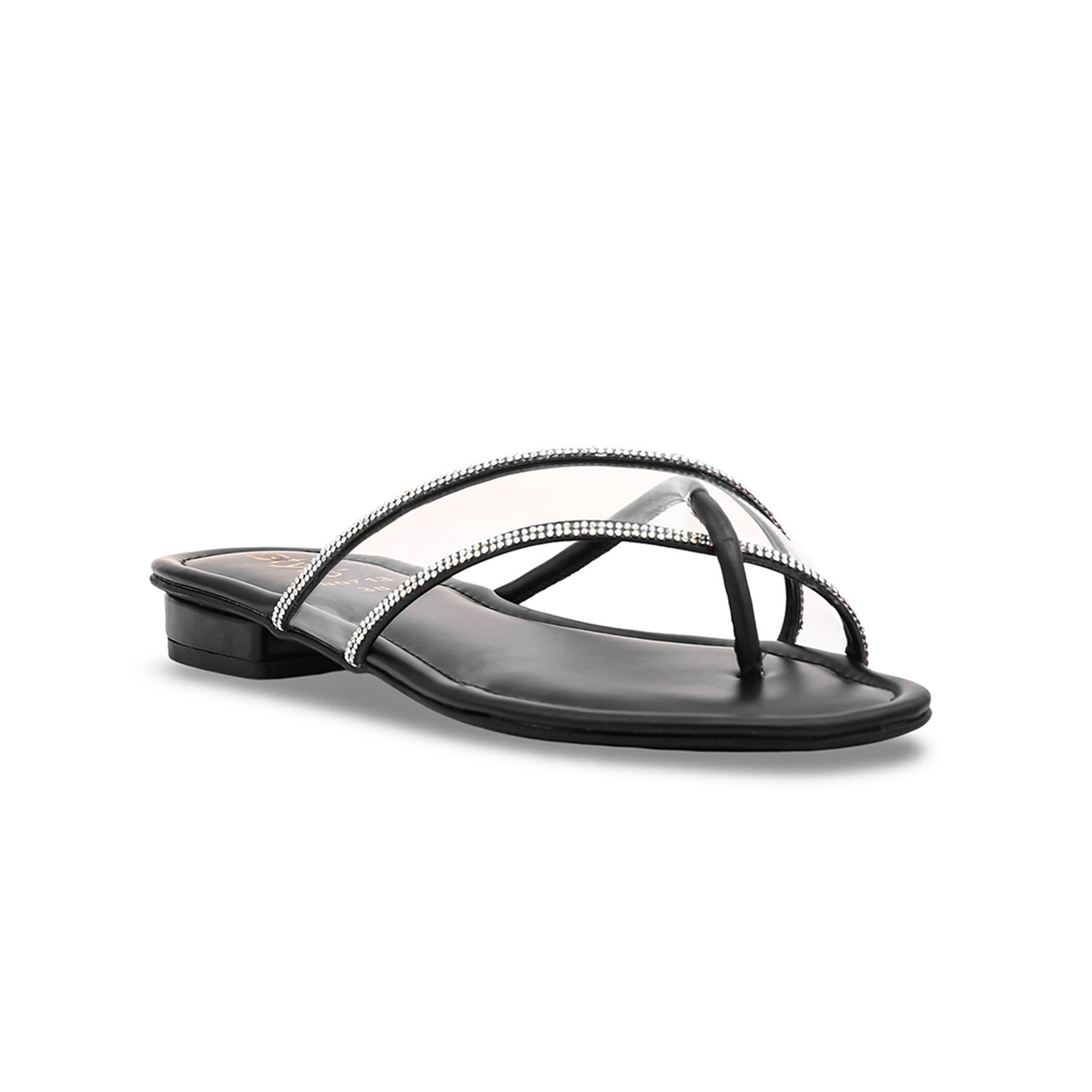 Black Fancy Chappal FN0713