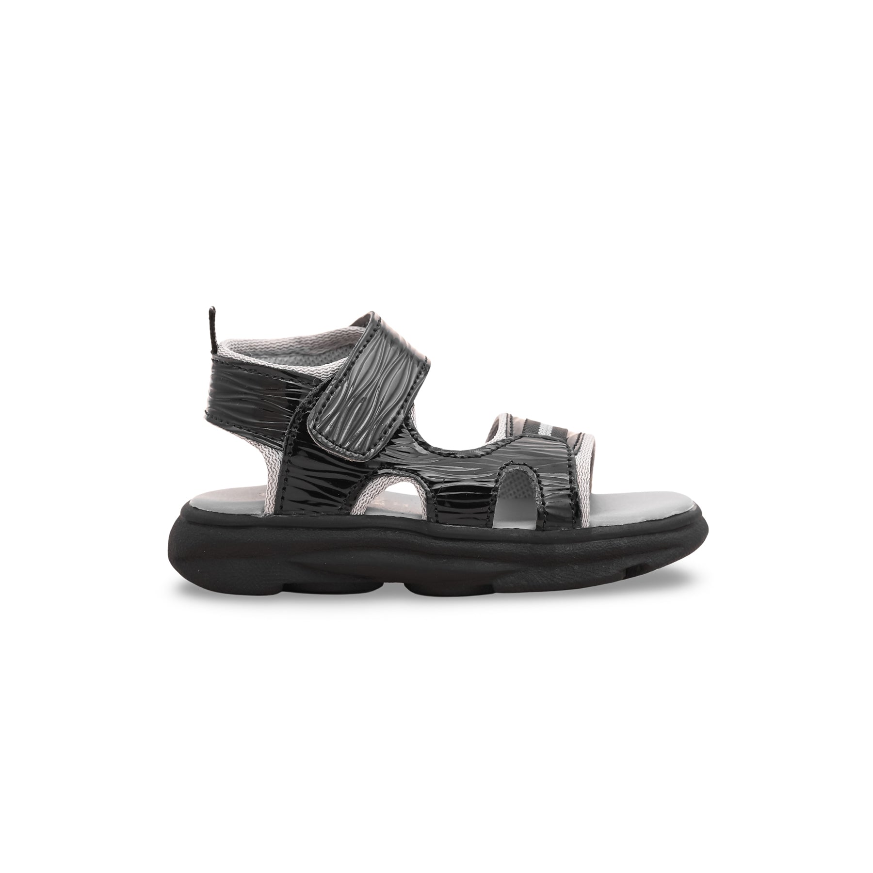 Boys Black Casual Sandal KD9451