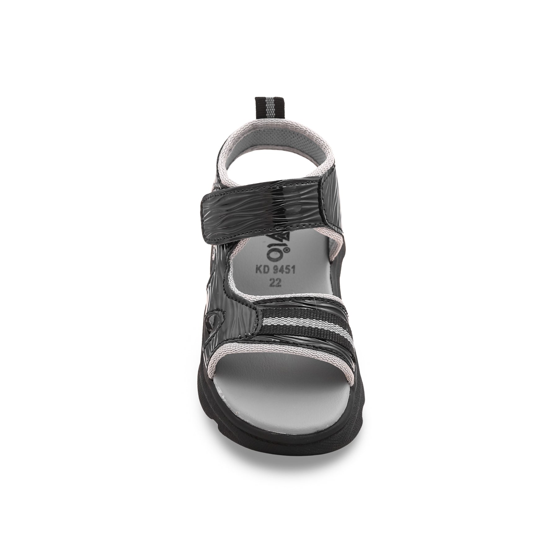 Boys Black Casual Sandal KD9451