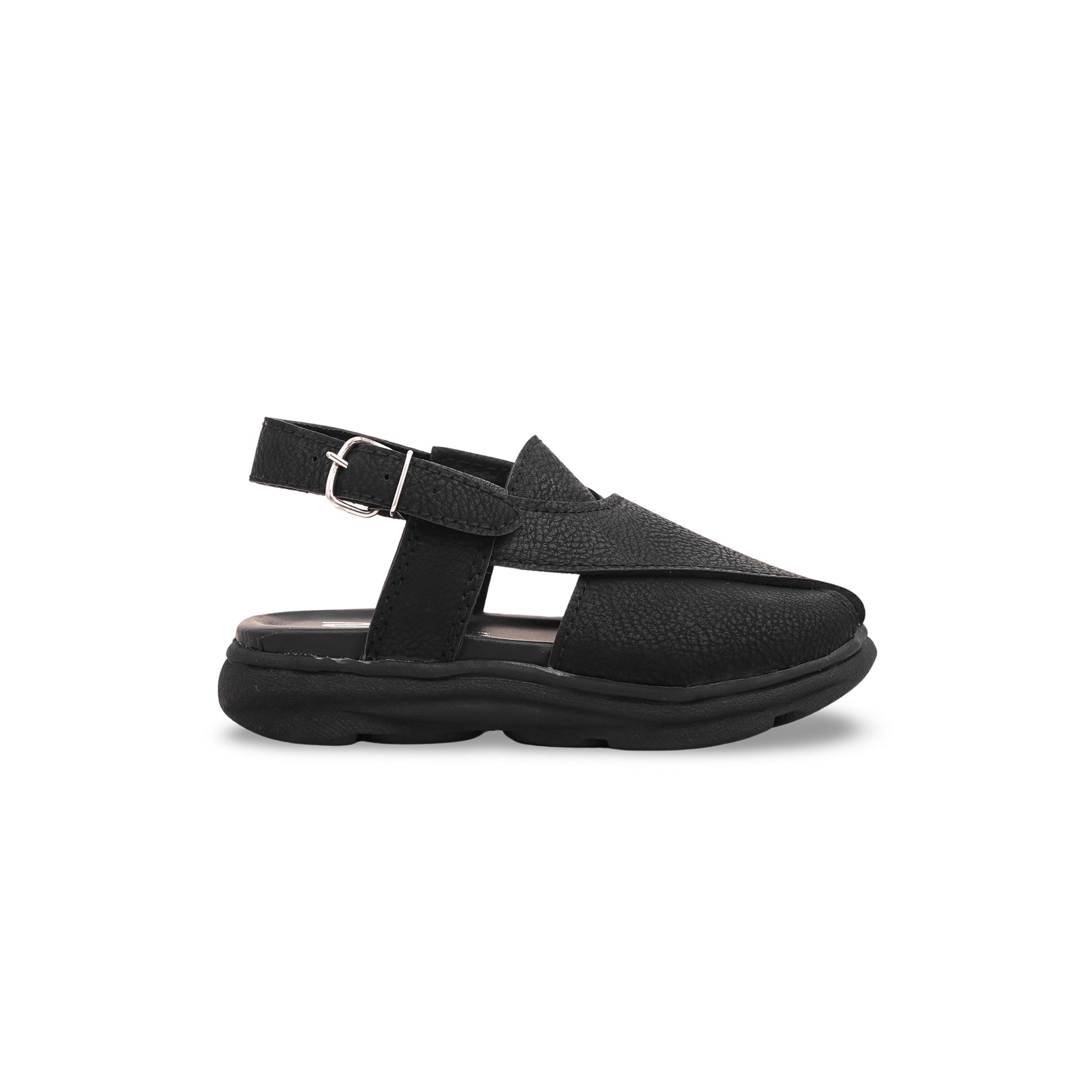 Boys Black Peshawari Chappal KD9456