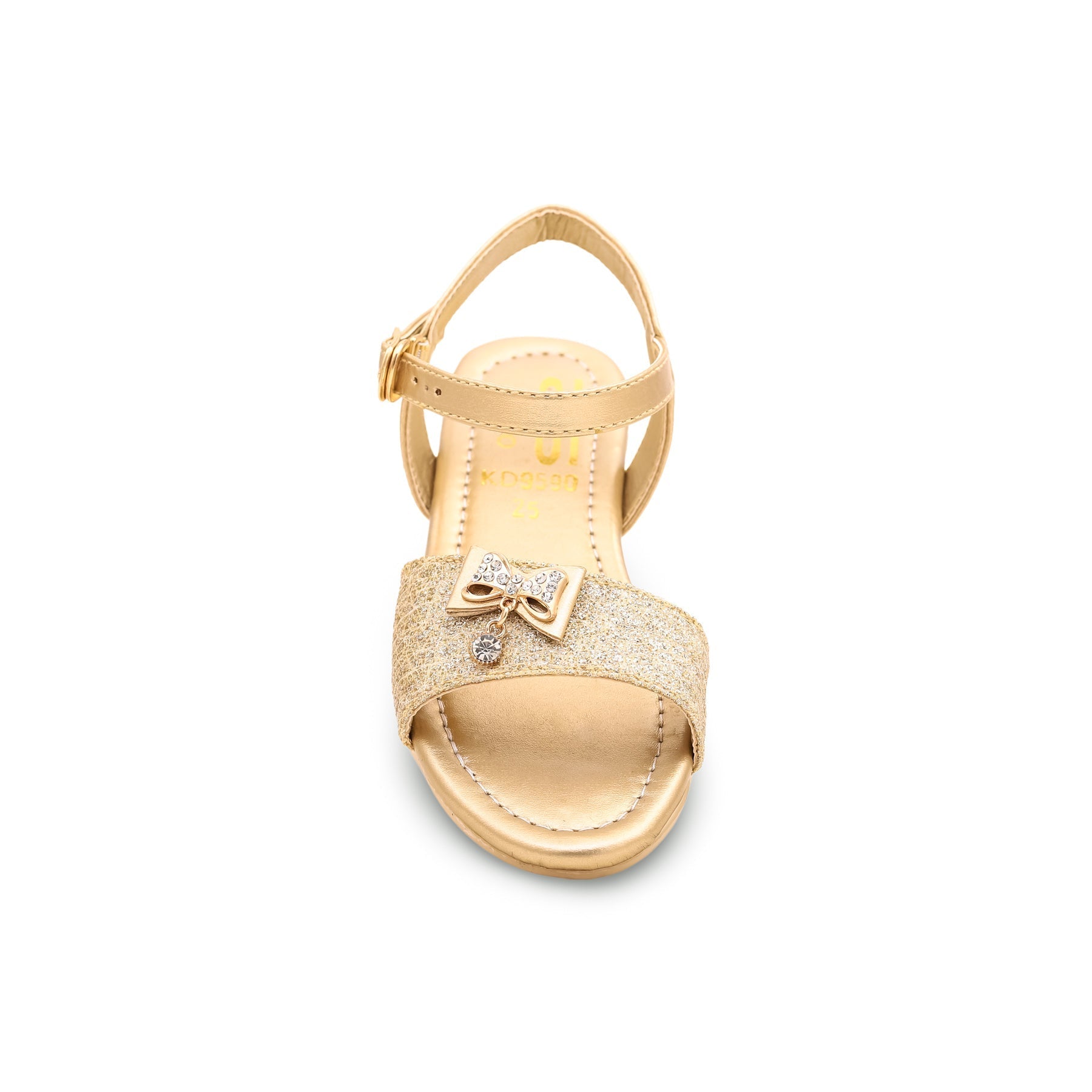 Girls Golden Formal Sandal KD9590