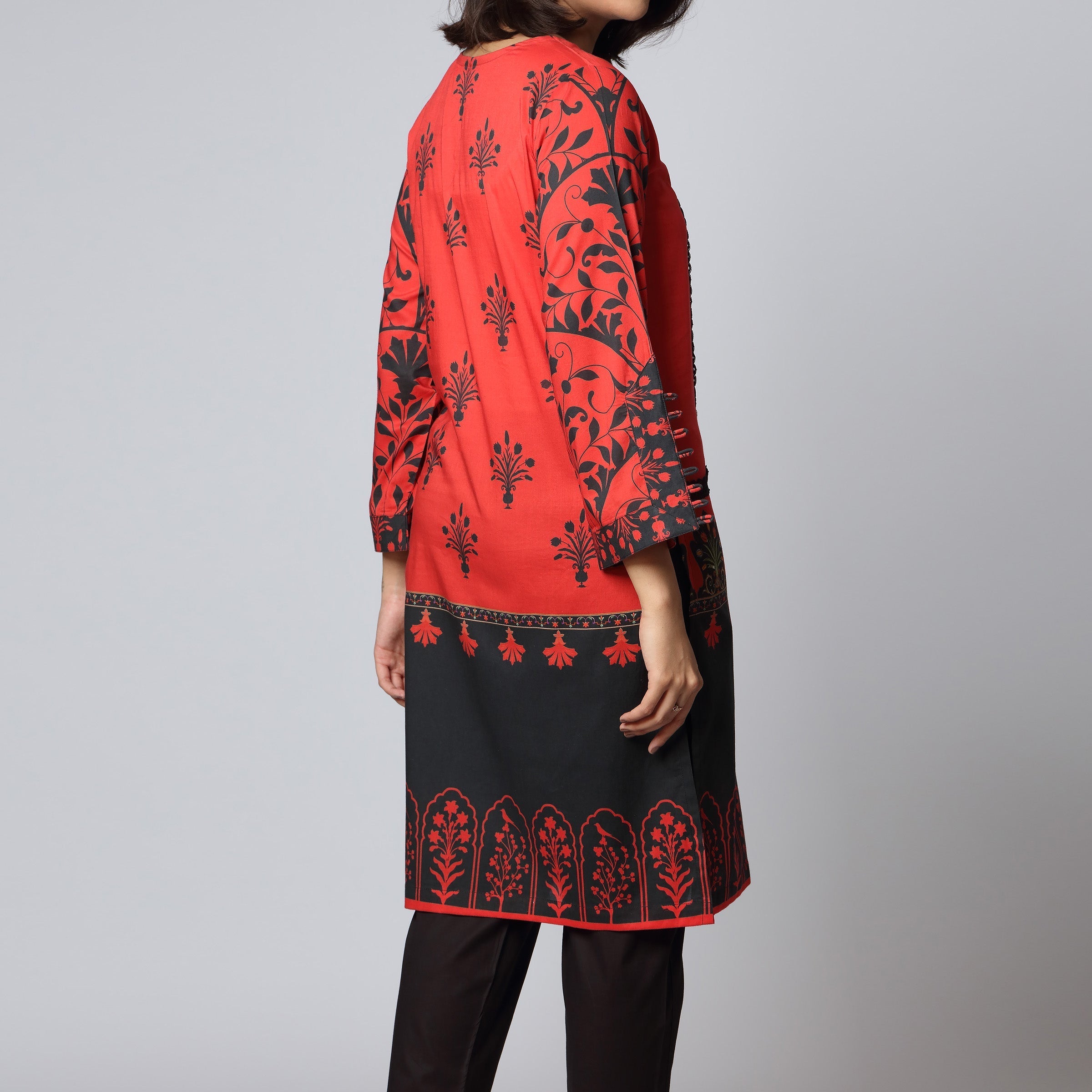 1PC- Digital Printed Lawn Embroidered Shirt PS3130