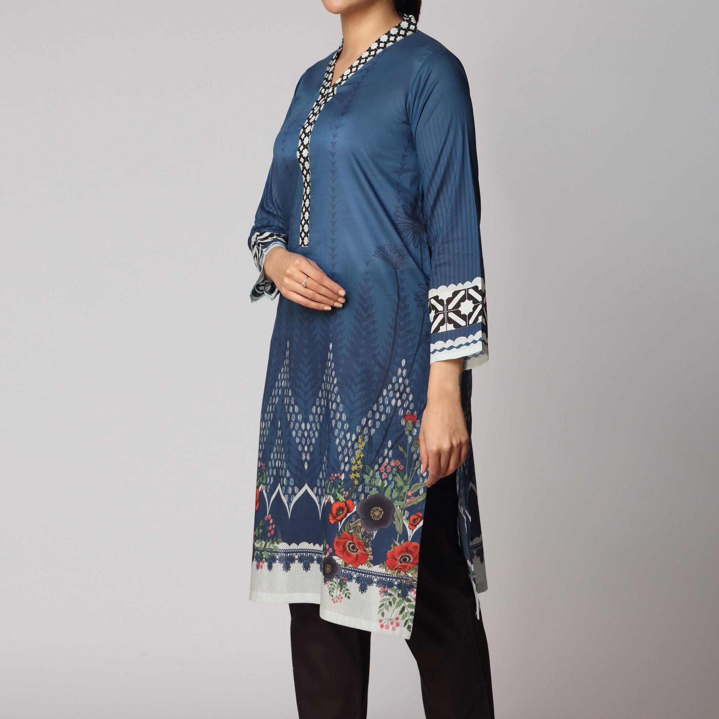 1PC- Digital Printed Lawn Shirt PS3134