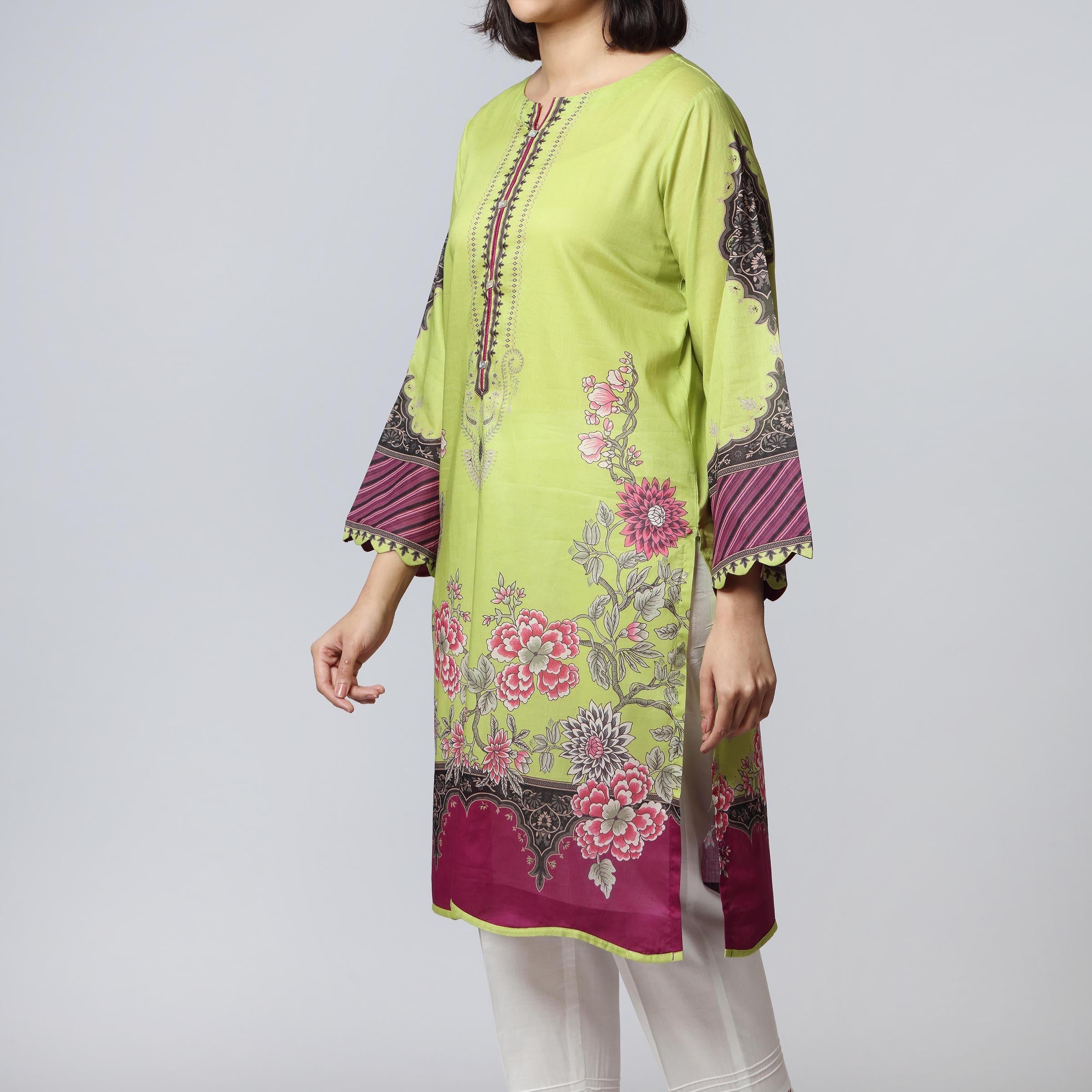 1PC- Digital Printed Lawn Shirt PS3136