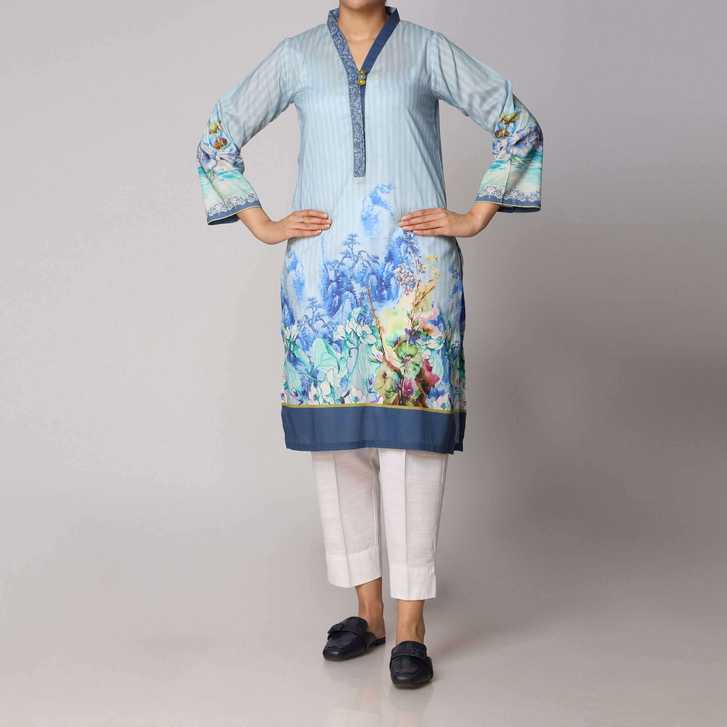 1PC- Digital Printed Lawn Shirt PS3142