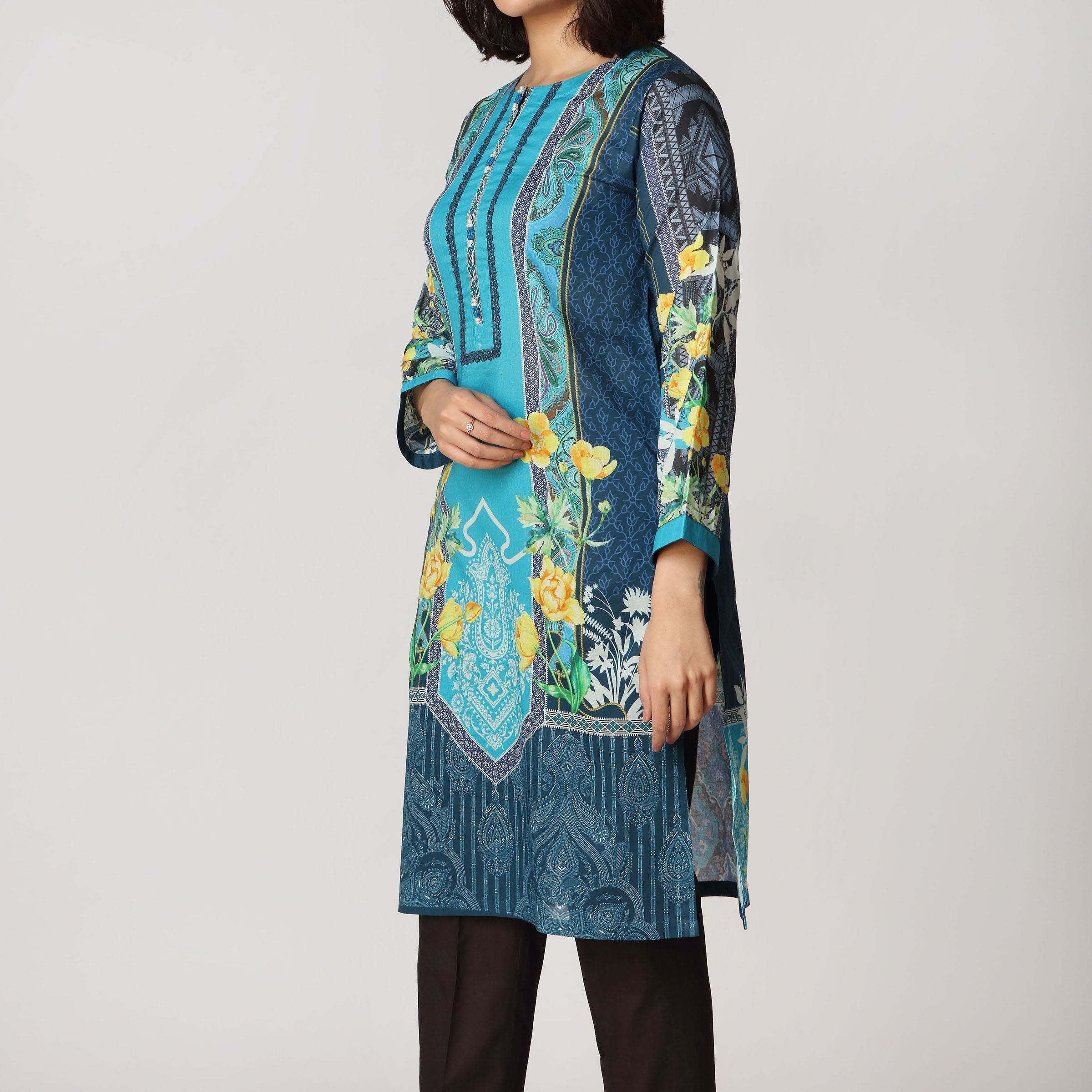 1PC- Digital Printed Lawn Shirt PS3143