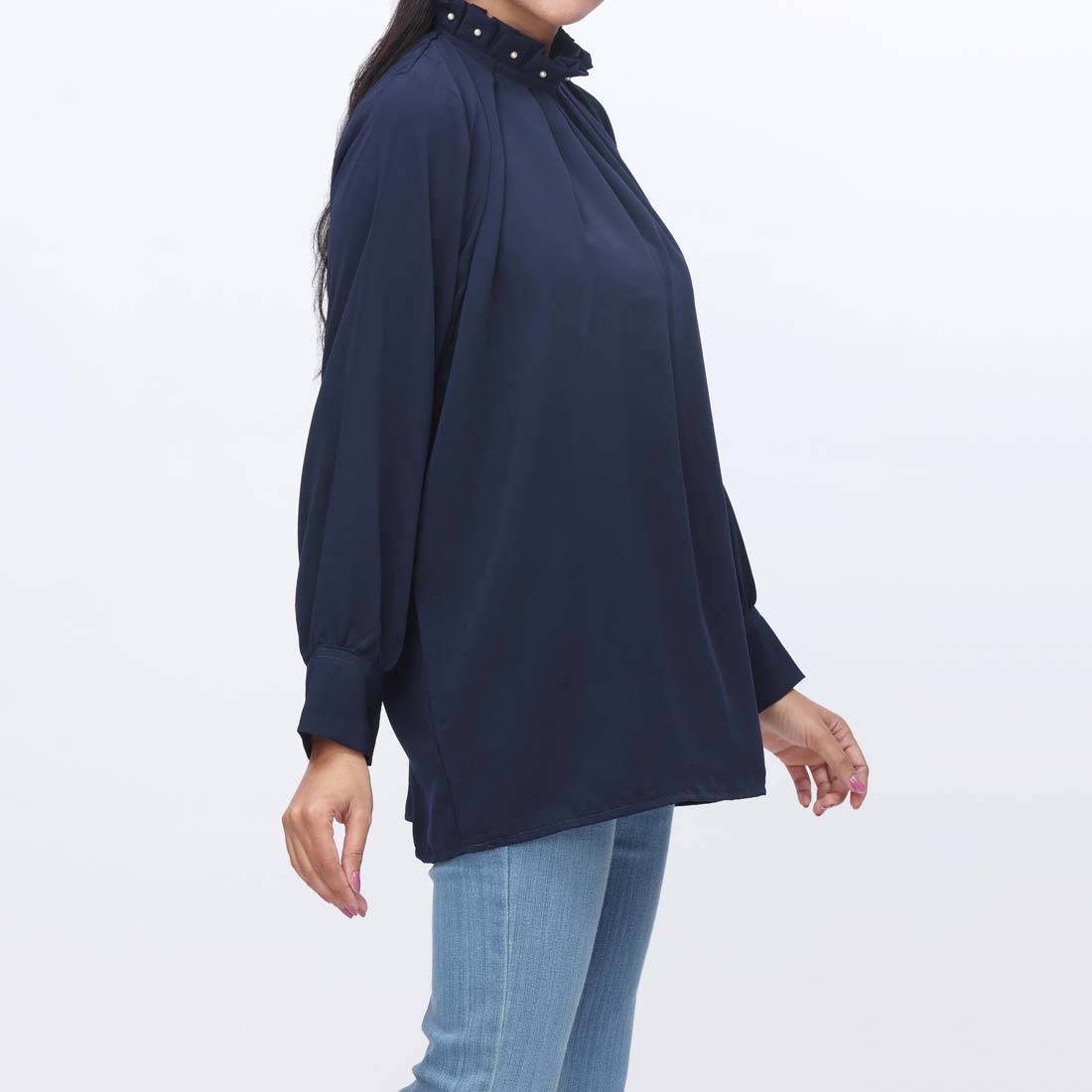 1PC- Dyed Georgette Chiffon Top  PW9021